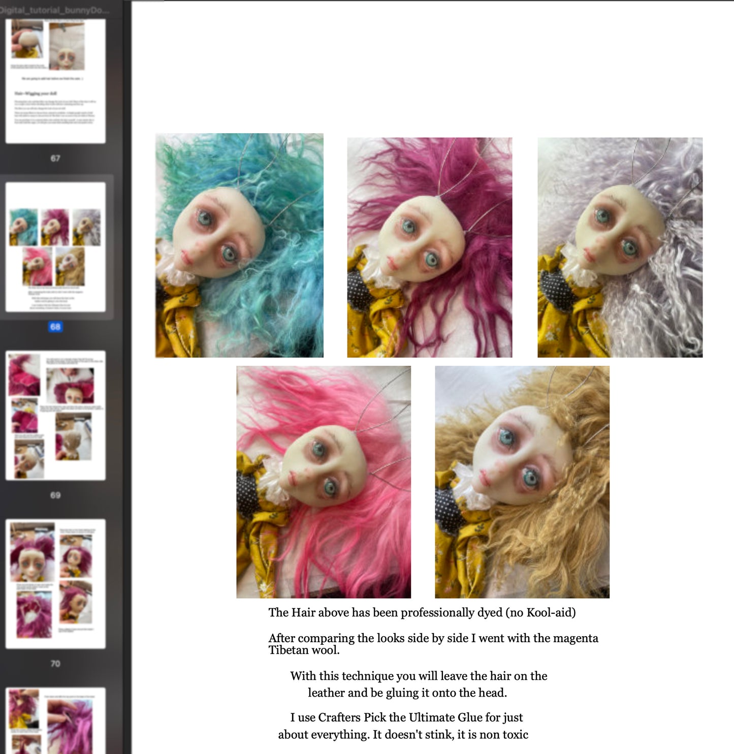 Class May 23rd-25th plus Tutorial how to Create a shabby linked Art Doll LuLu Style