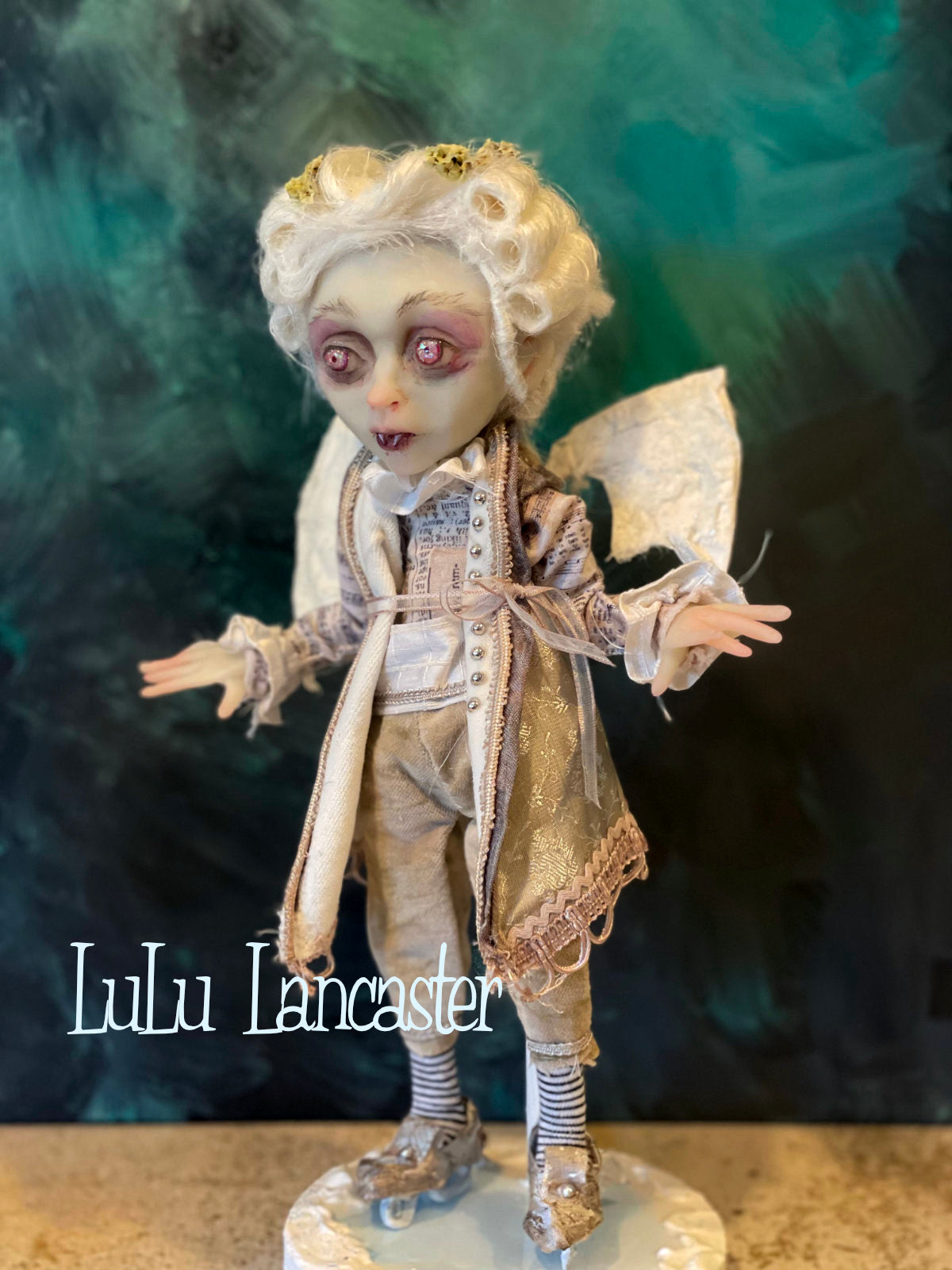 Vlahad Winter Vampire Bat Original LuLu Lancaster Art Dolls